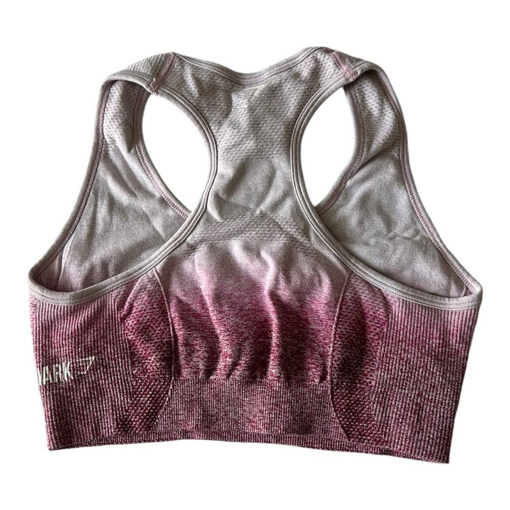 Gymshark Adapt Seamless Pink Ombré Sports Bra - Extra Small - Picture 2 of 3